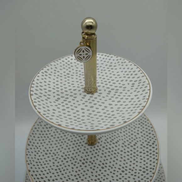 West Emory: 3-Tiered Ceramic Jewel Platter (Gently Used but Excellent Condition) - Picture 4 of 8